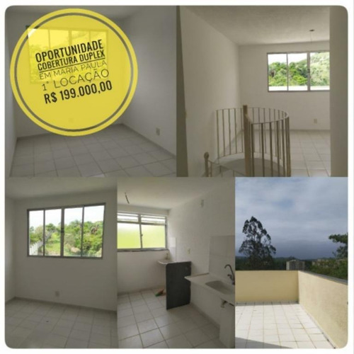 Cobertura Com 2 Dormitórios À Venda, 120 M² - Maria Paula - São Gonçalo/rj - Co0366