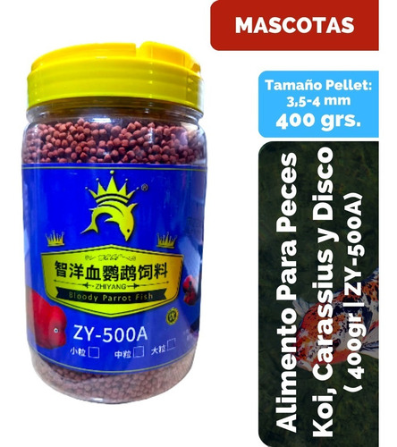 Alimento Para Peces Koi, Carassius Y Disco 400gr Zy-500a