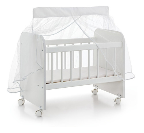 Berço Para Boneca Com Enxoval - Sonno Baby Cor Branco