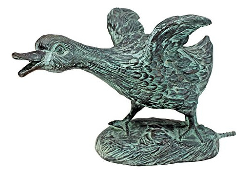 Design Toscano La Laguna De Lindell Patos De Bronce Escupir 