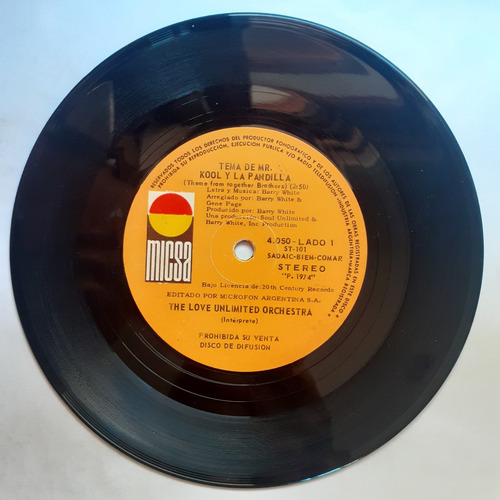 Vinilo Simple - The Love Unlimited Orchestra (mr. Kool) (Usado)