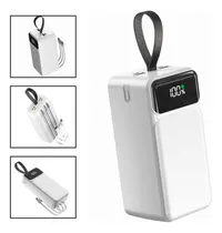Comprar Cargador Portatil Aspor 50000mah A319 Power bank Multipuertos Color Blanco Bateria Recargable Celulares Alta Capacidad Con 3 Tipos De Carga Soporte Qc\u002FPd Carga Rapida Con Pantalla Indicadora De Carga