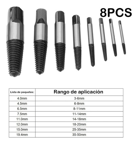 8 Piezas Rotas Dañadas Tubo De Agua Extractor Extractor Fáci