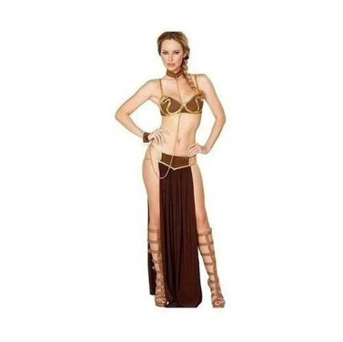Disfraz De Princesa Cosplay Leia Esclavo