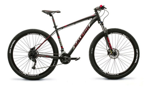 Mountain bike Raleigh Mojave 4.0 R29 17" 27v frenos de disco hidráulico cambios Shimano Altus M371 y Shimano Altus M2000-SGS color negro/rojo  