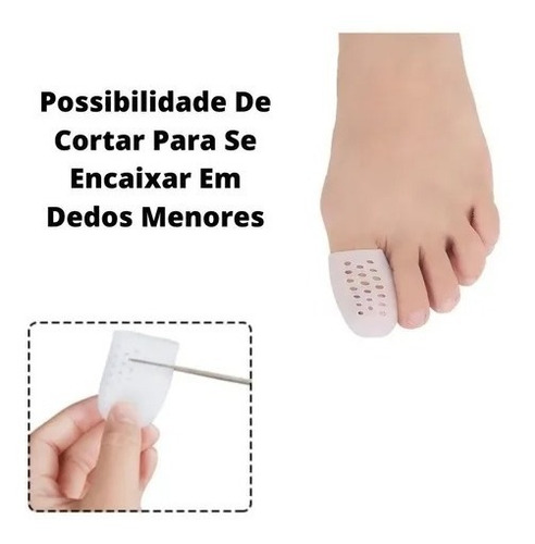 Imagem 4 de 8 de Protetor De Dedão De Pé Dedeira Em Silicone Calo