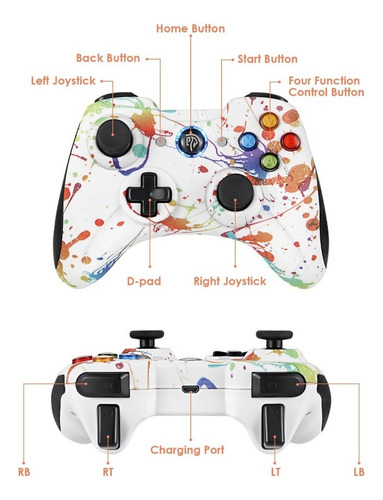 Easysmx Kc-8236 Gamepad Juego Control Joystick Gpd Ps3/pc