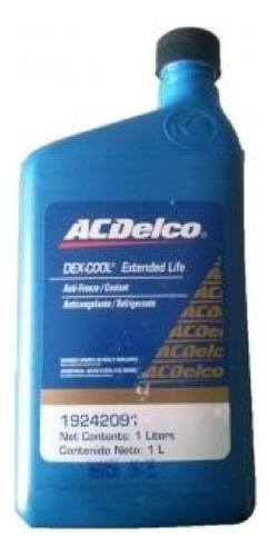 Liquido Refrigerante Original Gm Acdelco X 1 Lts