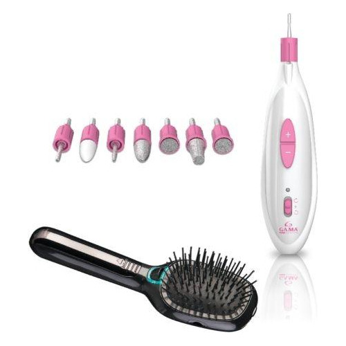 Gama Nail Spa 7 Accesorios + Cepillo Alisador Brush Shine 4d