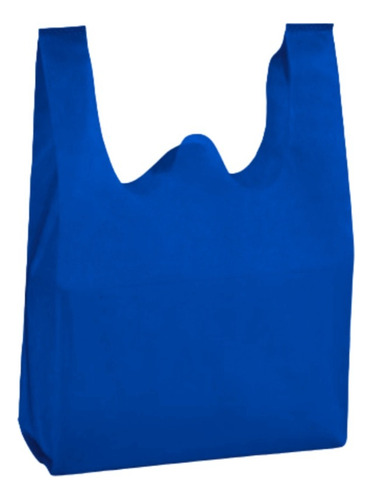 Bolsas Tnt 45x30x14 Cm Bolsa Camiseta (3 Unidades) Color Azul