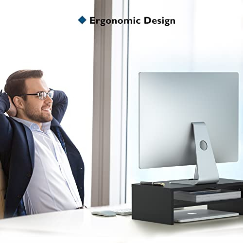 Soporte De Monitor De Madera, Soporte De Soporte Para Escrit