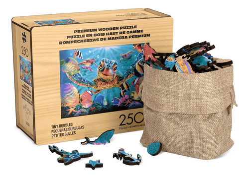 Puzzle Buffalo Games Tiny Bubbles Wood, 250 Piezas