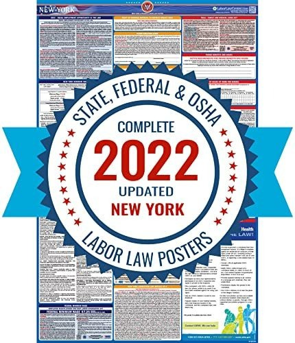Ley Del Trabajo De Ny Poster, 2020 Edition - Estado, Federal