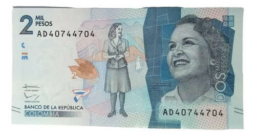 Bilete 2000 Pesos Serial Radar Ad40744704 19/ago/2015 Unc