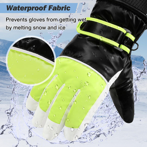 Guantes De Nieve Para Niños Moko Impermeables Térmicos 6-15