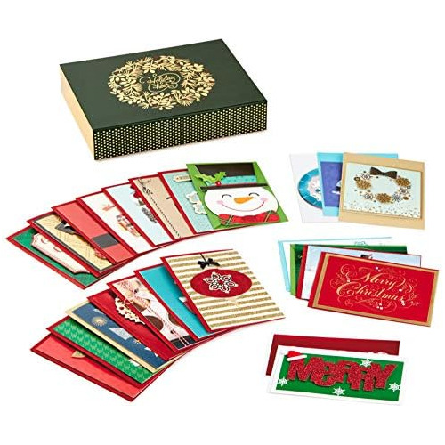 Surtido De Tarjetas Navideñas Hechas Mano Caja (juego ...