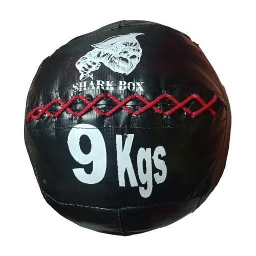 Medicine Ball De Lona- 9kg- Shark Box Tipo Dinamax Crossfit