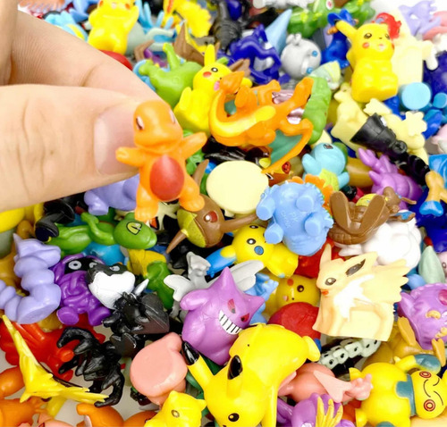 Pokebola + 24 Figuras Pokémon De 2 A 3 Cm, Sin Repetir
