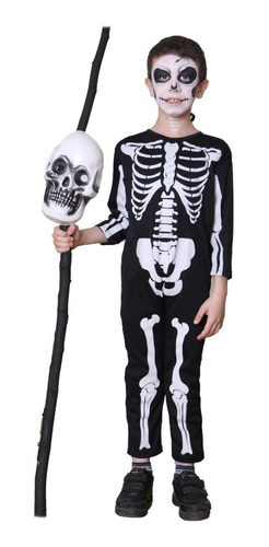 Edición Halloween! Disfraz Infantil Entero Esqueleto 