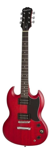 Guitarra Eléctrica EpiPhone Sg Special De Caoba Cherry Con Diapasón De Palo De Rosa