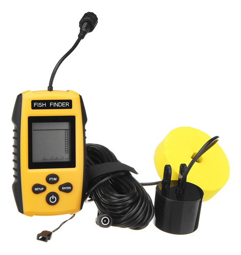 100m Portable Sonar Sensor Fish Finder Lcd Pantalla De Color