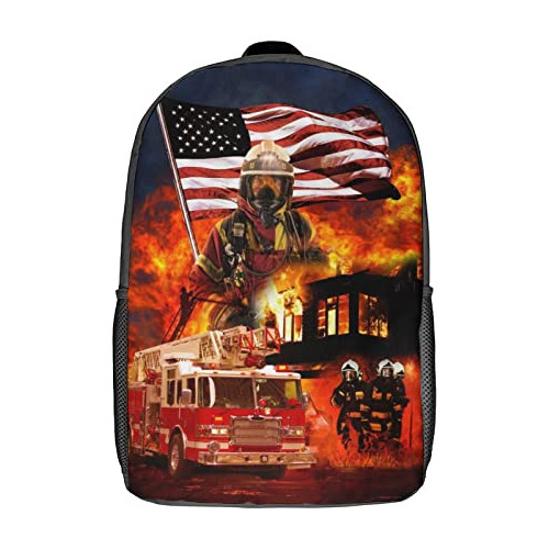 Bolso Morral Mochilas Viaje Daypack Bombero D68cl