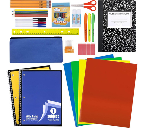 Kit De Útiles Escolares De 45 Piezas Grados K-12 - ¡l...
