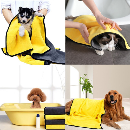 2 Toallas De Secado Rápido, Absorbentes Para Baño/cocina Par