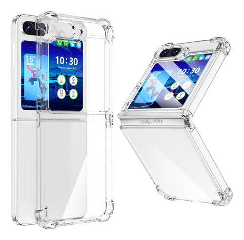 Watache Funda Para Galaxy Z Flip 5, Funda Z Flip 5, Transpa