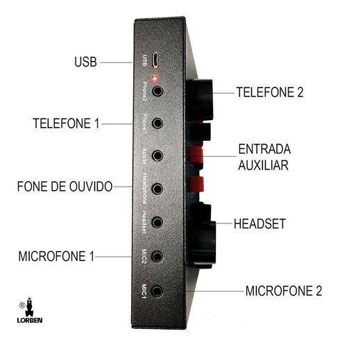 Kit Placa V8x Pro + Microfone Bm800 + Phantom Power 220v Cor Preto