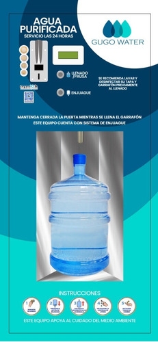 Nuevo Vending Ventana Despacho De Agua Purificada Básico