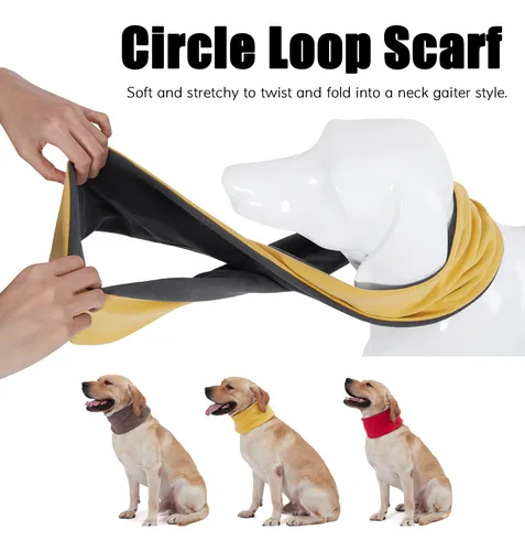 Calentador De Cuello Reversible Y Cálido Para Perro Para Inv