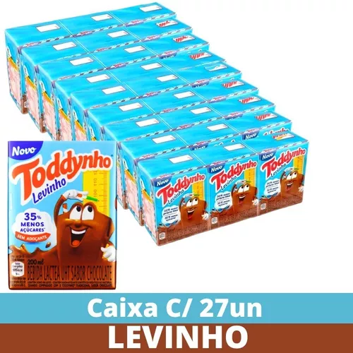 Achocolatado Toddynho Levinho 200ml - Caixa C/ 27un