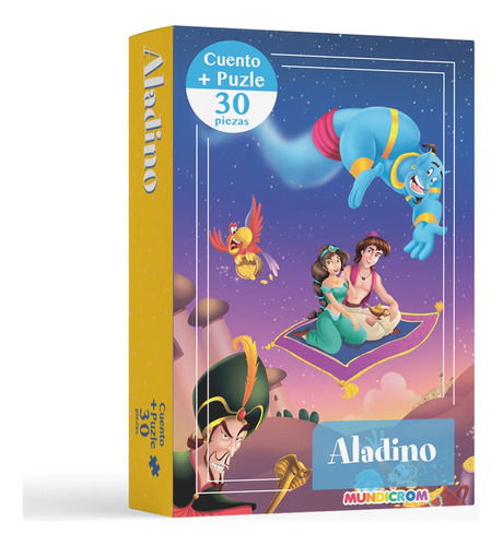 Aladino, Cuento + Puzzle 30 Pz Mundicrom