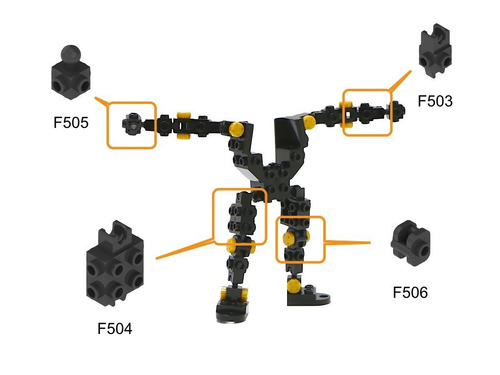 Mybuild Core 1x1 Ladrillos F505 Con La Bola 12 Piezas Compat