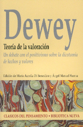 Teoria De La Valoracion - Dewey (libro) - Nuevo 