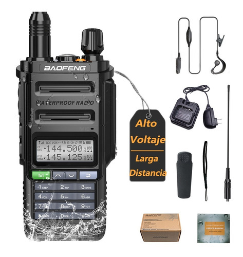 Radio Baofeng Uv-9r Pro Bidireccional Ip68 Impermeable V/uhf