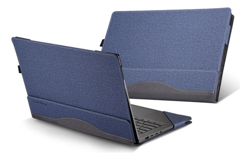 Funda De Piel Anticaída Azul Para Samsung Galaxy Book 4 Pro