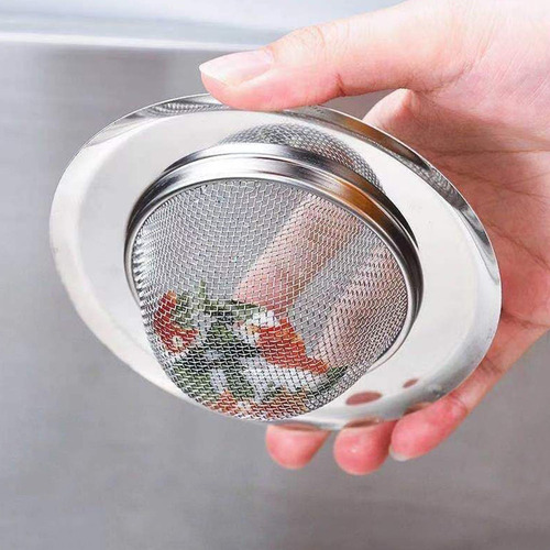 Filtro De Drenaje Para Lavabo De Acero Inoxidable, 6 Unidade