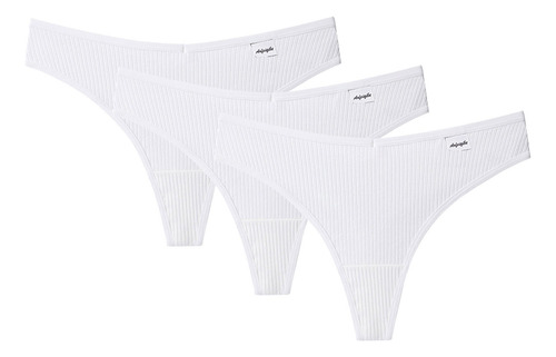Tanga De Algodón Con Tanga Para Mujer, 3 Unidades, Bragas Co