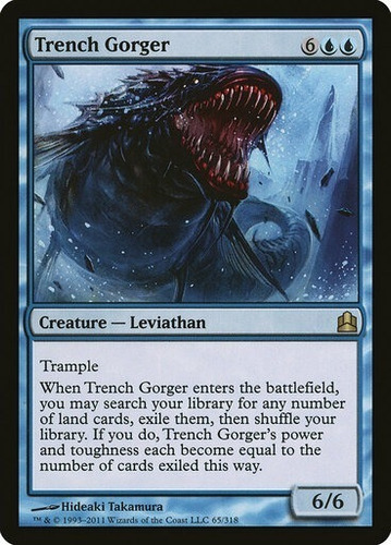 Magic Mtg Trench Gorger - Commander: 2011 Edition