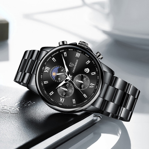 Relojes Para Hombre Lige Casual Acero Reloj Impermeable