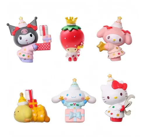 Set 6 Figuras Sanrio Hello Kitty Kuromi My Melody Colección | Meses sin ...