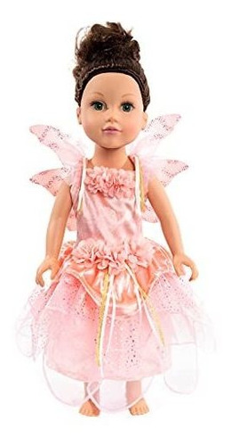 Little Adventures Rose Garden Fairy Girl Vestido De Muñeca