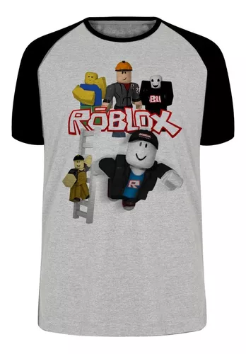 Camiseta Luffy Rosto Roblox Em Algodão Adulto Unisex TSM Camisa