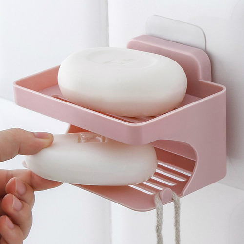 Soporte De Jabón Jabonera De Doble Capa Jabonera Para Baño