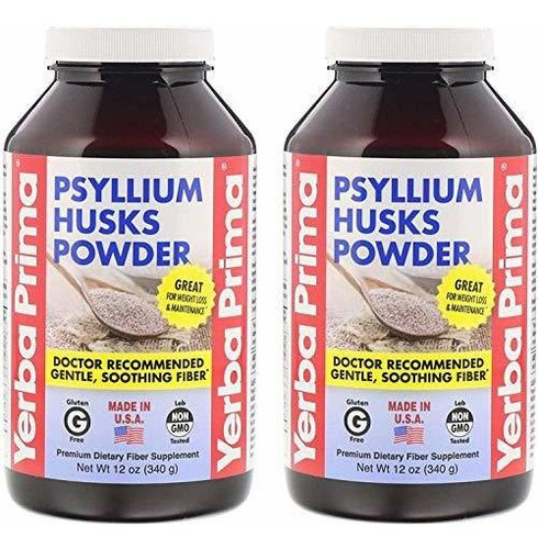 Cáscaras De Psyllium Yerba Prima 12 Oz (pack Of 2)