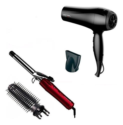 Combo Secador De Pelo 2200 W + Buclera Rizador Remington