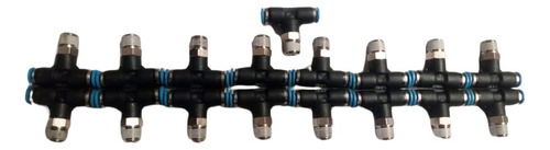 Conector T, Qsl-1/8-4 Festo Lote 17 Pza, 4 Mm, Rosca 1/8