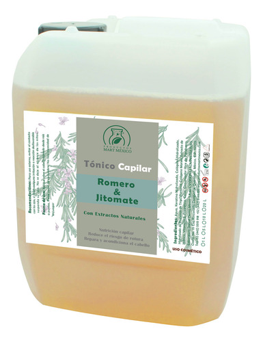 Tónico Capilar De Romero & Jitomate 10 Litros